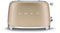 Smeg TSF01CHMEU - Broodrooster - 950W 2 sleuven 6 bruining-niveaus - Mat champagne