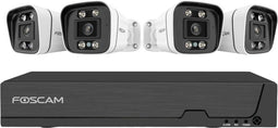 Foscam FN9108E-B4-2T - IP-Bewakingscameraset - 4 camera's 5 MP PoE - Wit (4 stuks)