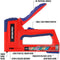 Workpro Nietmachine - Ergonomisch handvat - Blauw Rood