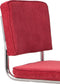 Zuiver Ridge Rib Eetkamerstoelen Rood - Set van 2