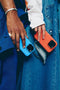 DECODED Siliconen Stacks Hoesje Geschikt voor iPhone 16 Pro Max - Premium Soft-Touch Materiaal - Antibacteriële Coating - Geschikt voor MagSafe - Tangerine Oranje