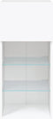 vidaXL - Tv-meubels - met - LED-verlichting - 2 - st - 40,5x30x90 - cm - wit