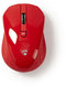 Nedis MSWS400 - Draadloze muis - Ergonomisch - Rood