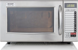 Sharp YB-S1282 Professionele magnetron - 28 liter - 1000W - flatbed - RVS