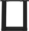 vidaXL - Salontafelpoten - 2 - st - U-vormig - 30x(30-31) - cm - staal - zwart