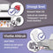 AgoDeo - Vinyl Stickervellen A4 - 32 Semi-Transparant Waterbestendig voor Inkjet & Laser Printer - Geschikt voor Cricut