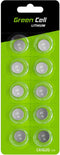 Green Cell CR1620 - Knoopcel Lithium 3 V 70 mAh - Zilver (5 stuks)