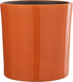 J-Line bloempot Flek - keramiek - oranje - large - Ø 25 cm