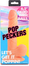 POP - Dildo with Balls - 6.5 / 16.5 cm