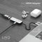 Linq LQ48000 - 3in1 USB C/HDMI Hub - 4K/60Hz HDMI en 100W Power Delivery - Grijs