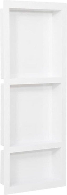 vidaXL Douchenis - 3 vakken - 41x99x9 cm - hoogglans wit