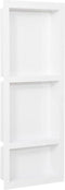 vidaXL Douchenis - 3 vakken - 41x99x9 cm - hoogglans wit