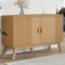 vidaXL - Dressoir - OLDEN - 114x43x73,5 - cm - massief - grenenhout - bruin