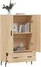 vidaXL - Hoge - kast - 69,5x31x115 - cm - bewerkt - hout - sonoma - eikenkleurig