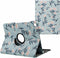 imoshion Tablet Hoes - Geschikt voor Samsung Galaxy Tab A9 Plus - 360° Draaibare Design Bookcase 2.0 - Flowers