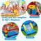 Coast Springkasteel 3-in-1 - Opblaasbaar - Glijbaan - Multikleur