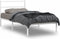 vidaXL - Bedframe - met - hoofdbord - metaal - wit - 100x200 - cm