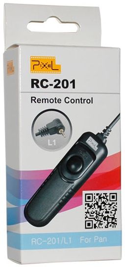 Pixel RC-201 - Afstandsbediening voor Panasonic DSLR - 110 cm kabel - Zwart