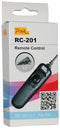 Pixel RC-201 - Afstandsbediening voor Panasonic DSLR - 110 cm kabel - Zwart