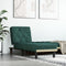 vidaXL - Chaise - longue - fluweel - donkergroen