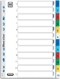 Elba tabbladen set 1-12 formaat A4