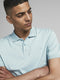 JACK&JONES PREMIUM JPRBLALOGO SPRING SS POLO NOOS - Heren Polo - Lichtblauw met logo - Maat L