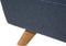 VIENNE - Tweepersoonsbed - Donkerblauw - 160 x 200 cm - Polyester
