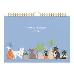 Lannoo Agenda (2026) - Familiekalender - 310x220mm - 6 gezinsleden - Blauw