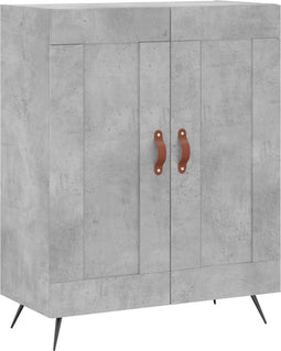vidaXL - Dressoir - 69,5x34x90 - cm - bewerkt - hout - betongrijs