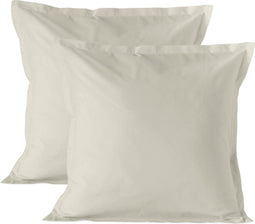 Kussensloop HappyFriday BASIC Beige 60 x 60 cm (2 Stuks)