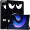 imoshion Tablet Hoes - Geschikt voor Xiaomi Pad 6, Xiaomi Pad 6 Pro - Design Trifold Bookcase - Don't touch