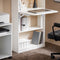 SoBuy FWT92-H-W - Opvouwbaar bureau - Werktafel met opbergruimte - Wit 64x145x58cm
