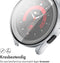 imoshion Screenprotector - Geschikt voor Samsung Galaxy Watch 5 40mm - Full Cover Hard Case / Beschermend Hoesje - Zilver