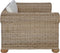 vidaXL Fauteuil met kussens natuurlijk rattan