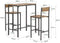 SoBuy OGT03-XL Bartafel - 3-delige set met 2 krukken - Houten composiet - Naturel