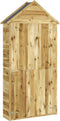 vidaXL - Tuinschuur - met - deur - 69,5x32x178 - cm - geïmpregneerd - grenenhout