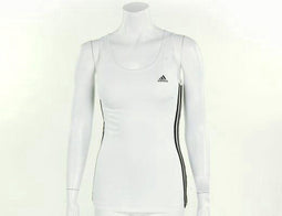 adidas Essential MF 3 Stripes Tee - Sporttop - Dames - Maat 44 - White;Black