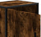 vidaXL - Nachtkastje - 40x31x50 - cm - bewerkt - hout - en - metaal - gerookt - eiken