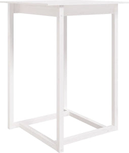 vidaXL - Bartafel - 80x80x110 - cm - massief - grenenhout - wit