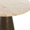 Light & Living Ronde Bijzettafel Ynez - Marmer - 36cm - Roze/Donkerbruin