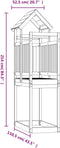 Speeltoren 52,5x110,5x214 cm massief douglashout