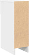 vidaXL - Nachtkastje - met - lade - 20x36x60 - cm - wit