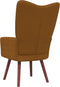 vidaXL Relaxstoel fluweel bruin