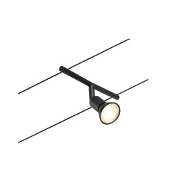 Paulmann Salt - Spot - max1x10W GU5.3 - Zwart mat