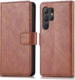 iMoshion Hoesje Geschikt voor Samsung Galaxy S24 Ultra Hoesje Met Pasjeshouder - iMoshion Luxe Bookcase - Bruin