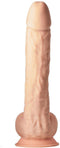 Dream Toys Dildo Love Toy Real Love Dual Density Xxl Dildo 15Inch Flesh beige