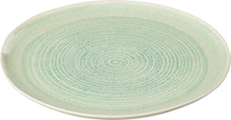 J-Line bord Lara - porselein - groen - medium - 4 stuks