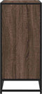 vidaXL - Dressoir - 68x35x76 - cm - bewerkt - hout - bruin - eikenkleur