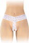 Fashion Secret Anita - Erotische Slip met Open Kruis - Wit - One Size