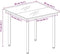 vidaXL - Tuintafel - 80x80x74 - cm - staal - en - glas - zwart
